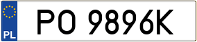 Trailer License Plate